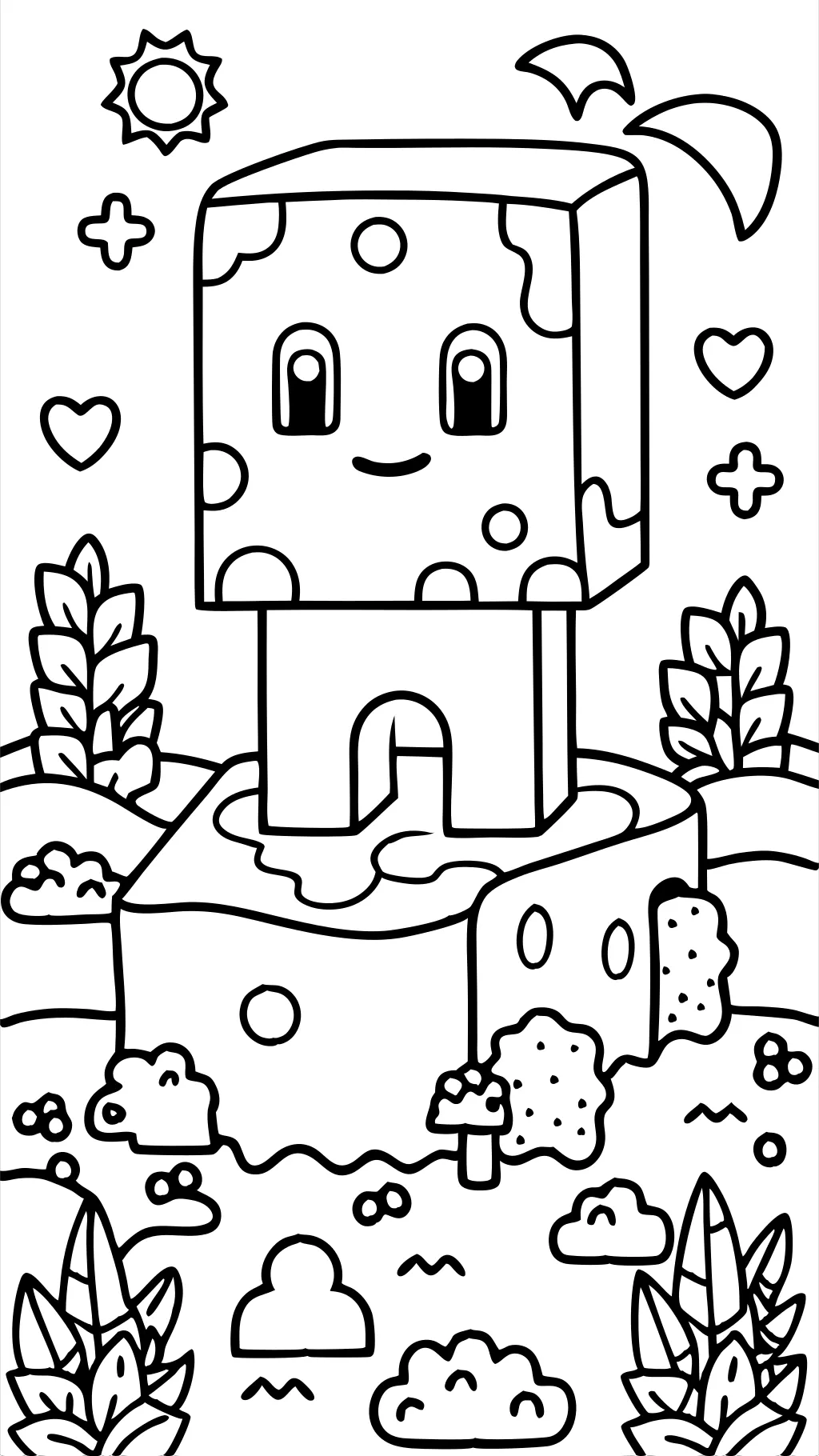 creeper coloring pages